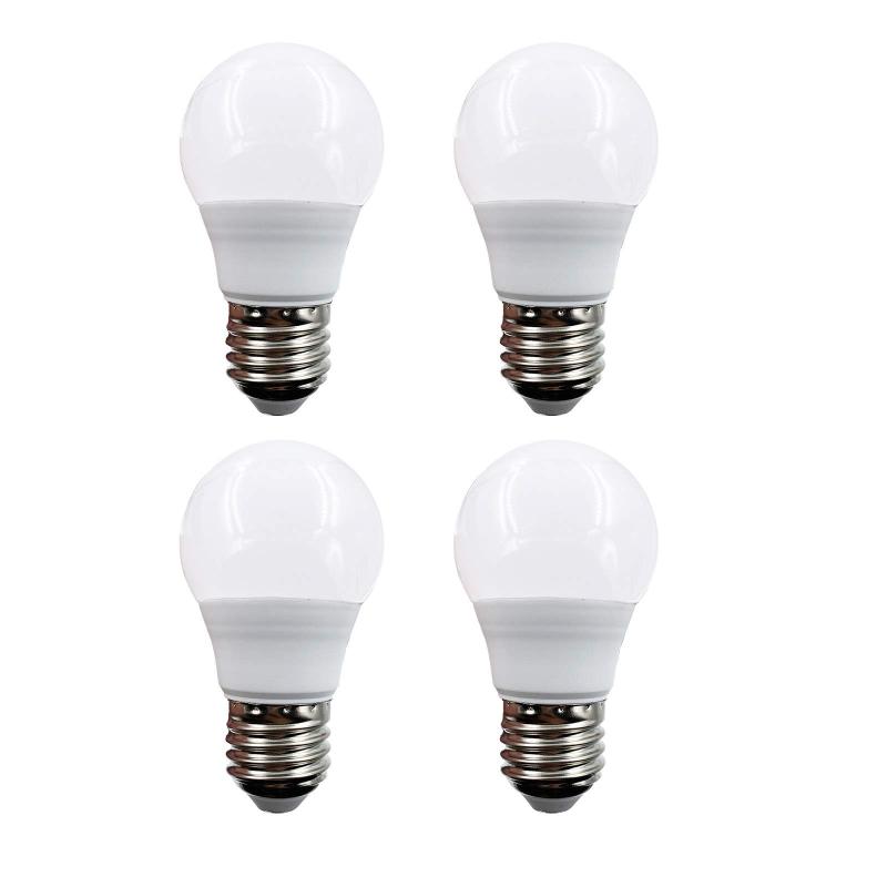 樂天商城 - 低電圧専用 LED電球 4個セット AC/DC 12-48V 電球色 3W 一般電球タイプ 26口金 20W相当 節電対策 長寿命 太陽発電専用 (電球色-3W)
