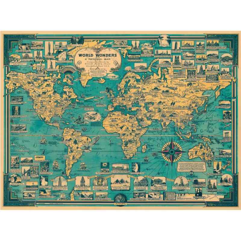 楽天市場】ビンテージ 世界地図 ポスターの通販