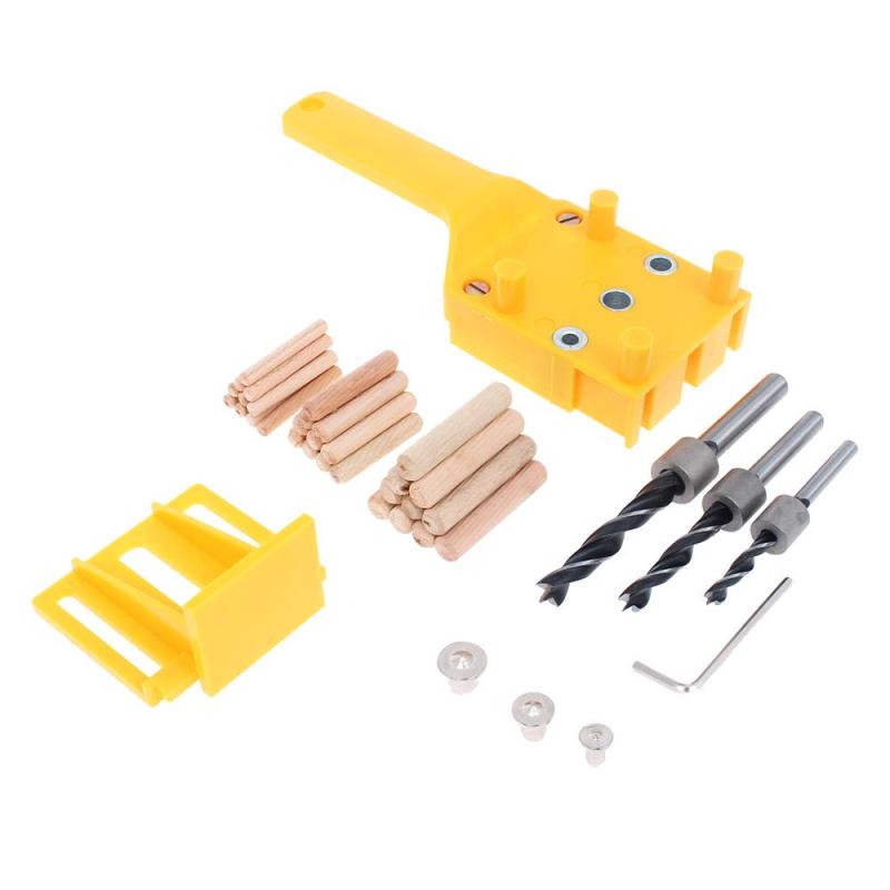 ドリルガイドセット 木工用 垂直穴あけガイド 6 8 10mm ダボ穴ガイド ドリルビット 付き