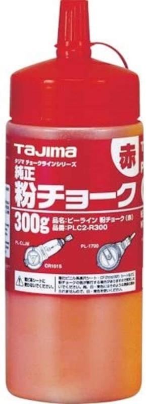 (T) ピーライン 粉チョーク 赤 PLC2-R300用途:チョークライン用内容量:300g微粒子で消耗が少なく、鮮明な線が引ける密封容器で湿りを防ぐチョーク量が調整しやすい片側寄せジョーゴ型口元を採用
