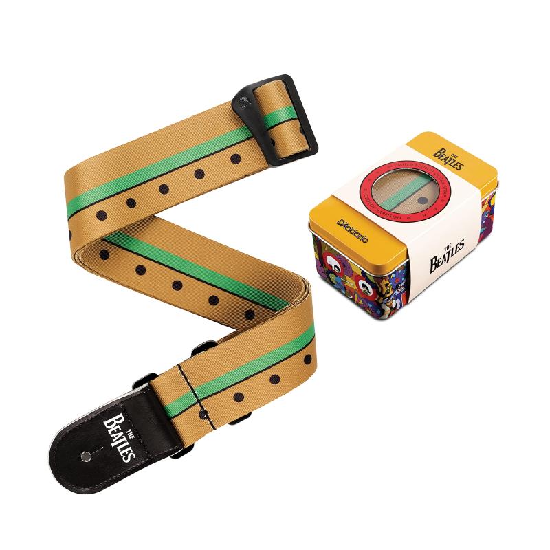 D'Addario ダダリオ ストラップ Yellow Subrine 50th Strap 50YS ビートルズ (Tin缶パッケージ付き)