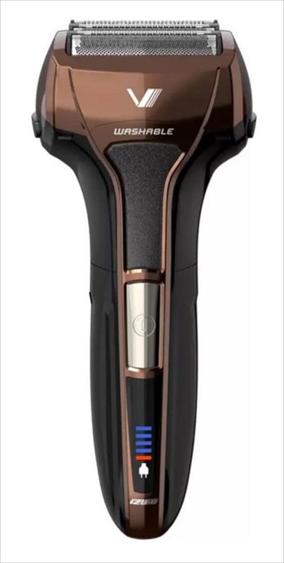 マクセルイズミ 5枚刃モデル 往復式シェーバー I-V553W ブラウンサイズ:幅66mm×奥行40mm×高さ155mm、製品重量:200g連続使用時間28日間充電時間:2時間本体丸洗い仕様（IPX7基準）付属品:ポーチ・ブラシ・キャップ・USBケーブル(Type-C)