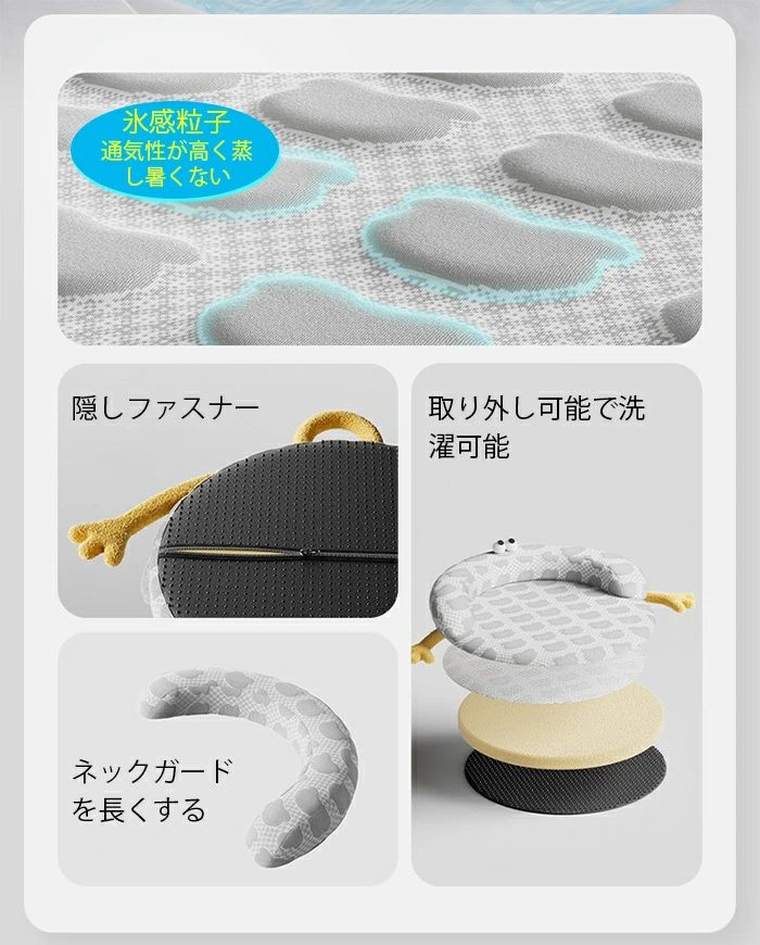 ペットベッド クッション 夏 冷感 ひんやり 通気 熱中症対策 高反発 やわらか 滑り止め 丸型 円型カバー取り外し可 洗える 冷感 ペット ariel-store-10074594 アリエル ストア サンプル画像3