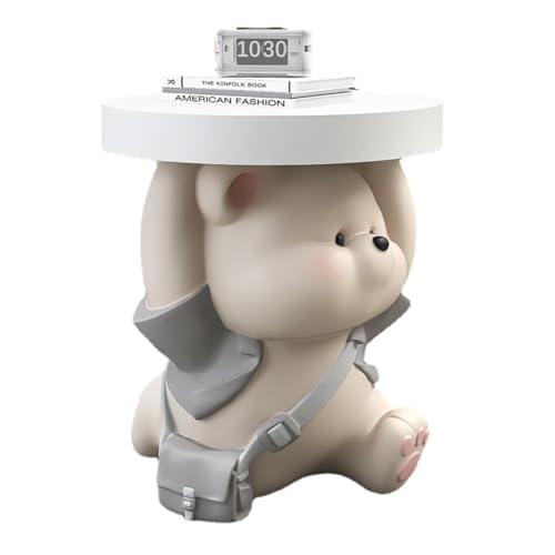 コーヒー テーブル オーナメント クマちゃん オーナメント 彫刻 樹脂工芸品 デスクトップ 樹脂家の装飾 リビングルームの小さなコーヒー