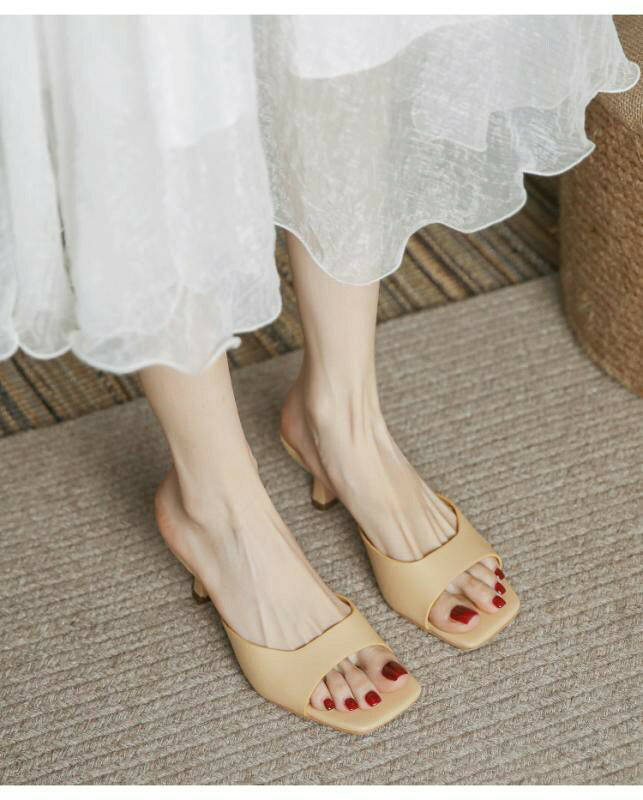 サンダル レディース 細ヒール 本革 牛革 ラウンドトゥ 夏用 かわいい スタイリッシュ 合わせやすい 軽量 ファッション レディースサンダル 本革サンダル 牛革サンダル ヒールサンダル ariel-store-10098548 アリエル ストア サンプル画像3