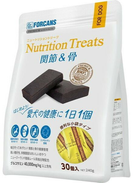 Rakuten - フォーキャンス　ニュートリショントリーツ 関節＆骨 30個 / 240g 犬用おやつ 健康管理 ≪8809058114569≫