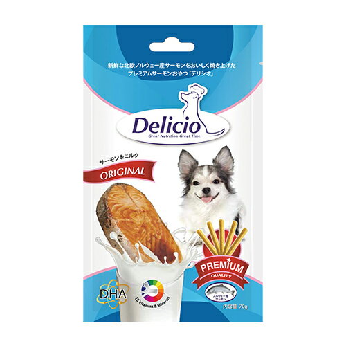 ルークラン デリシオオリジナル サーモン&ミルク 70g 犬用おやつ ≪4571357064626≫