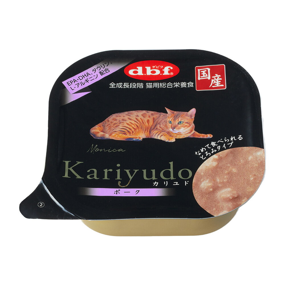 Rakuten - 【送料無料】デビフペット d.b.f Kariyudo(カリユド) ポーク 95g 1ケース(24個入) ≪4970501033981≫ [正規品 猫 ペットフード キャットフード ウェットフード ごはん 猫用品 総合栄養食]