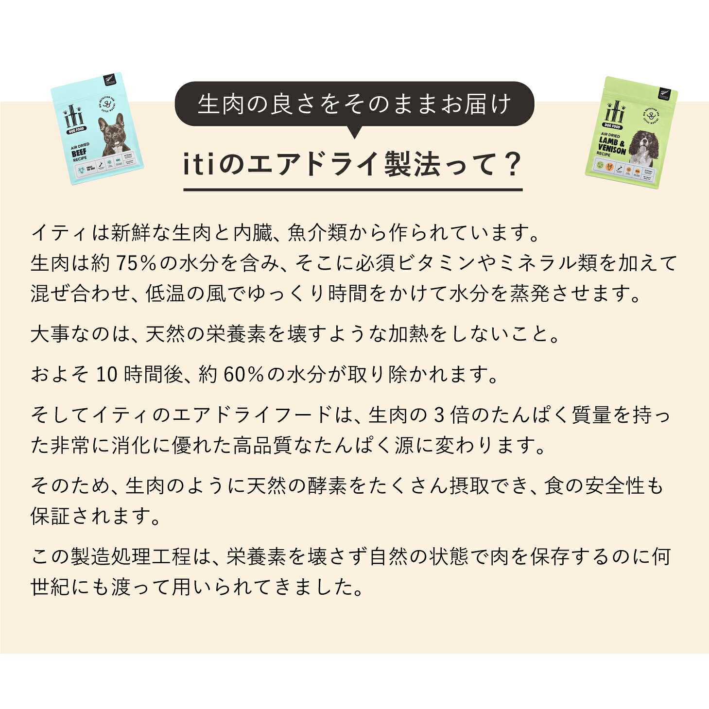 【ポイント15倍★】iti イティ エアードライ ドッグフード ラム＆ベニソン ディナー 200g ≪0763769047890≫ [正規品 犬 ドッグフード エアドライフード 小型犬 シニア 無添加 穀物不使用 グレインフリー] aries0417-10001071 メリーペット楽天市場店 サンプル画像3