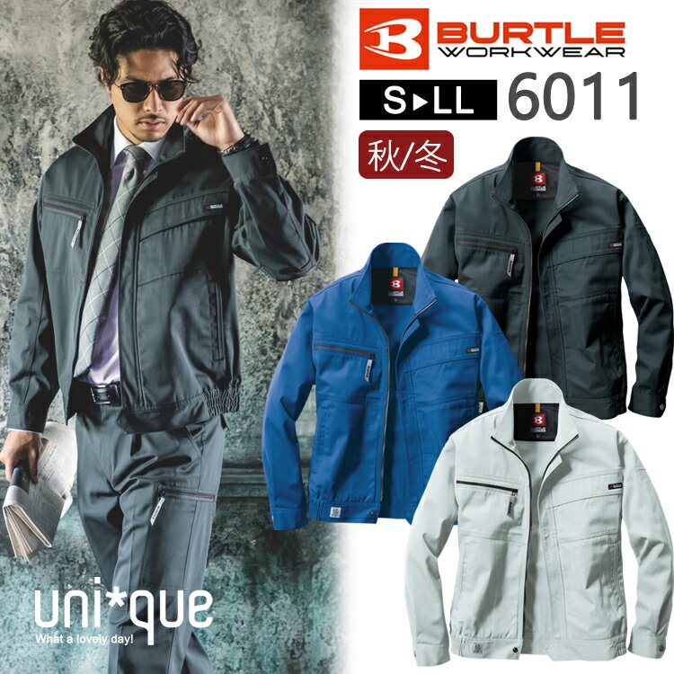 作業着 秋冬 ワーク ジャケット ブルゾン バートル BURTLE ブルゾン 6011 ワークウェア ライダース ストリート かっこいい DIY 制電 おしゃれ...