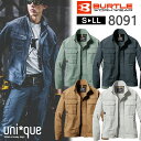 作業着 春夏 ワークウェア BURTLE バートル ジャケット 8091 作業服 ワークジャケット 長袖 おしゃれ かっこいい アウトドア 綿素材 コットン 綿...