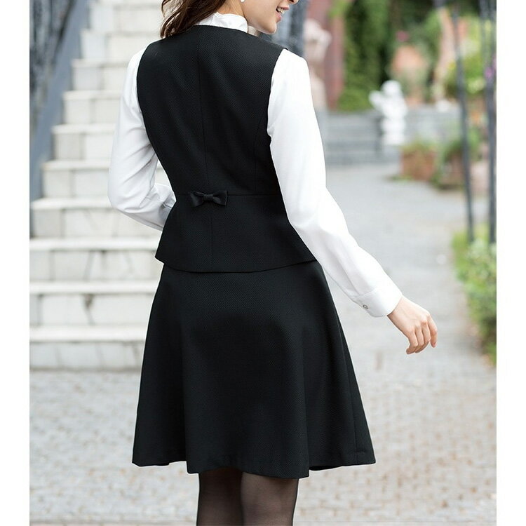 アンジョア レディース ベスト フォーマル 人気 事務服 制服 オフィス ジョア 11650 オールシーズン 受付 接客 enjyoie かわいい