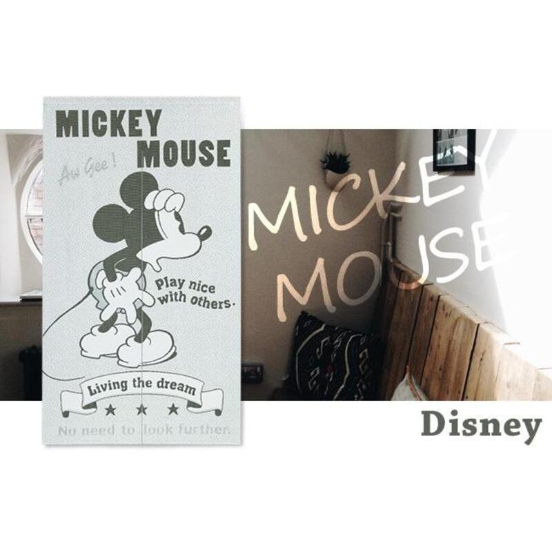 のれん 暖簾 ミッキーマウス 間仕切り 85×150 ディズニー Disney Mickey Mouse カ...