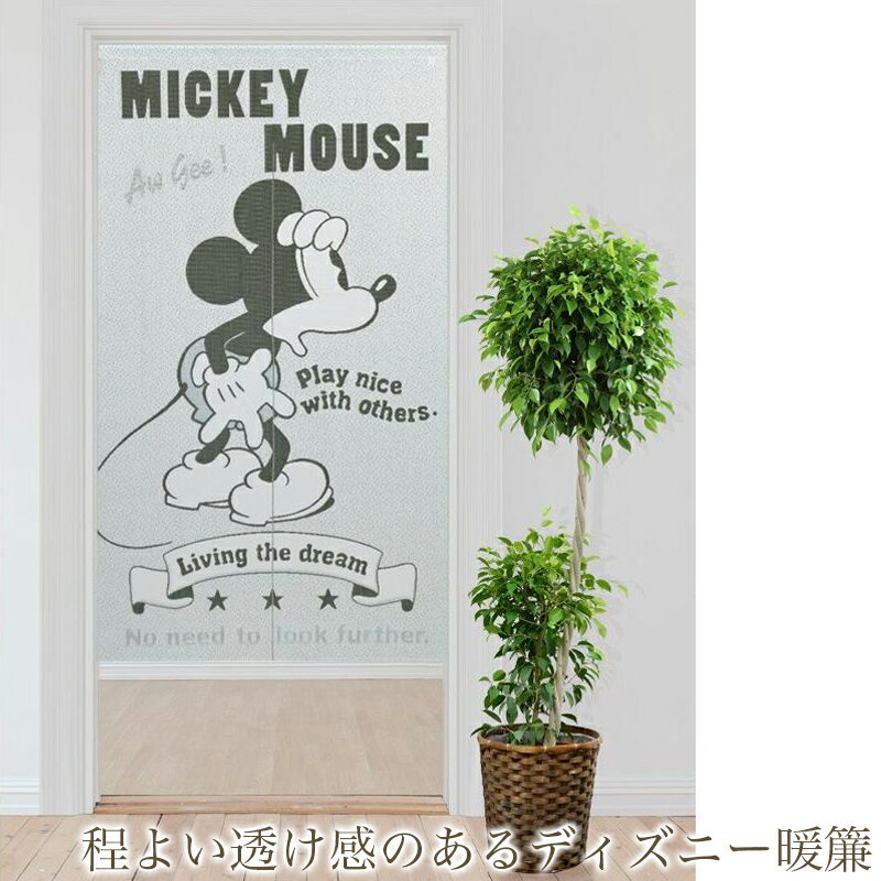 のれん 暖簾 ミッキーマウス 間仕切り 85×150 ディズニー Disney Mickey Mouse カ...