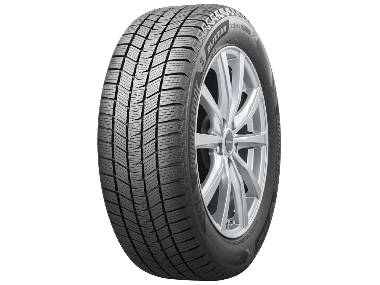 2026年9月より発売！ 【BLIZZAK ICEPEAK】 SUV・クロスオーバー用スタッドレスタイヤ! BLIZZAK DM-V3の後継として、さらに幅広いお客様に向けて進化させた商品。 高荷重・ハイトルクな高性能車両を主なターゲット。 SUV、クロスオーバー・ユーティリティ・ビークル（CUV）をはじめ、 電気自動車（EV）、ハイブリッド自動車（HV）など、 これまで以上に幅広い車両の冬道での安心・安全な走行を、長い間、足元から支えます。 【メーカー 正規直営♪ 】　 【送料】 2本以上の場合は、送料無料です。 1本の場合は、1.100円が必要となります。 （北海道・沖縄・離島は別途）