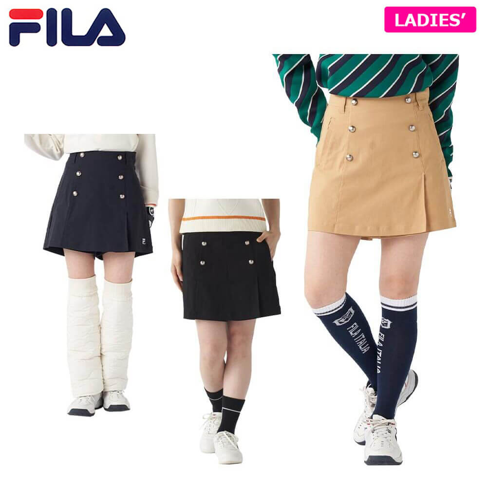 【ブラックフライデー♪全品10％割引クーポン先行配布中！】　フィラ レディース ラップ キュロットパンツ 795-313 ゴルフウェア [2025年秋冬モデル]
