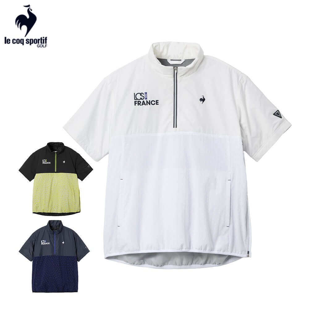 ルコック メンズ 中綿 半袖 ハーフジップ ブルゾン LG5FWBC0M ゴルフウェア [2025年秋冬モデル]