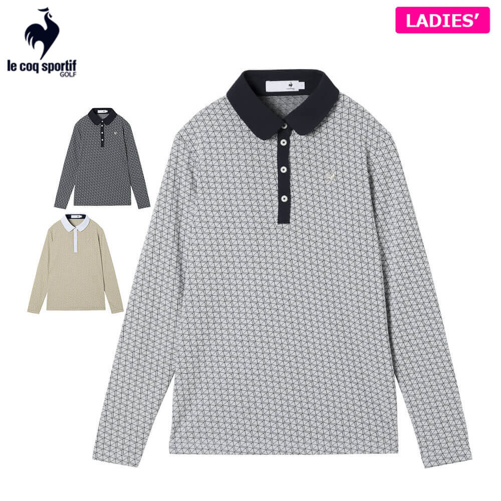 【ブラックフライデー♪クーポンで全品10％割引＋最大P10倍！】11/26まで　ルコック レディース 長袖 ポロシャツ LG5FLS01L ゴルフウェア [2025年秋冬モデル]