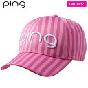 PING ピン レディース キャップ HW-L191 34878-03 PINK　[有賀園ゴルフ]