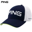 【9/5はエントリー＆まとめ買いでP最大19倍！】PING ピン メンズ SPLASH MESH CAP スプラッシュメッシュキャップ HW-P203 35033-02 Navy [2020年モデル]　[有賀園ゴルフ]