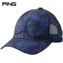 PING ピン メンズ CAMO CAP カモキャップ HW-C202 35041-03 Navy [2020年モデル]　[有賀園ゴルフ]