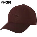 ■全品P5倍！(4/5 23:59まで) PRGR プロギア メンズ やわらかつば スタンダードキャップ PCAP-202 BO ボルドー [2020年モデル]　[有賀園ゴルフ]