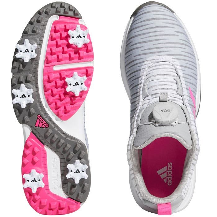アディダス ジュニア CODECHAOS BOA コードカオス ボア ゴルフシューズ EPI88 FW5626 グレートゥー/スクリーミングピンク/グレーフォー [2022年モデル] 特価　【あす楽対応】 [有賀園ゴルフ]