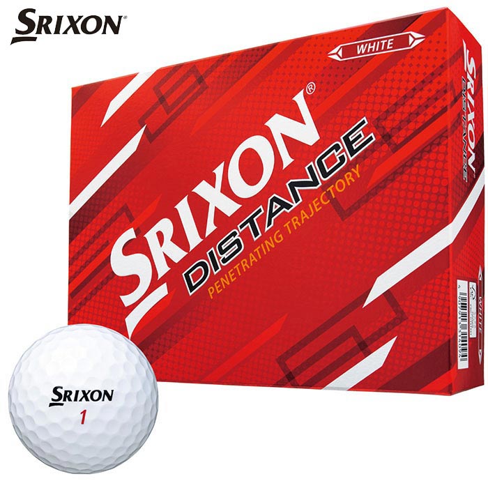 ダンロップ SRIXON スリクソン DISTANCE ディスタンス ゴルフボール 1ダース （12球入り） ホワイト [2..