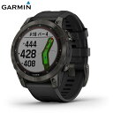 【連休中も休まず営業！】Garmin ガーミン fenix 7 フェニックス 7 サファイア デュアルパワー 01002540-29 Ti Carbon Gray DLC / Black 【あす楽対応】 有賀園ゴルフ