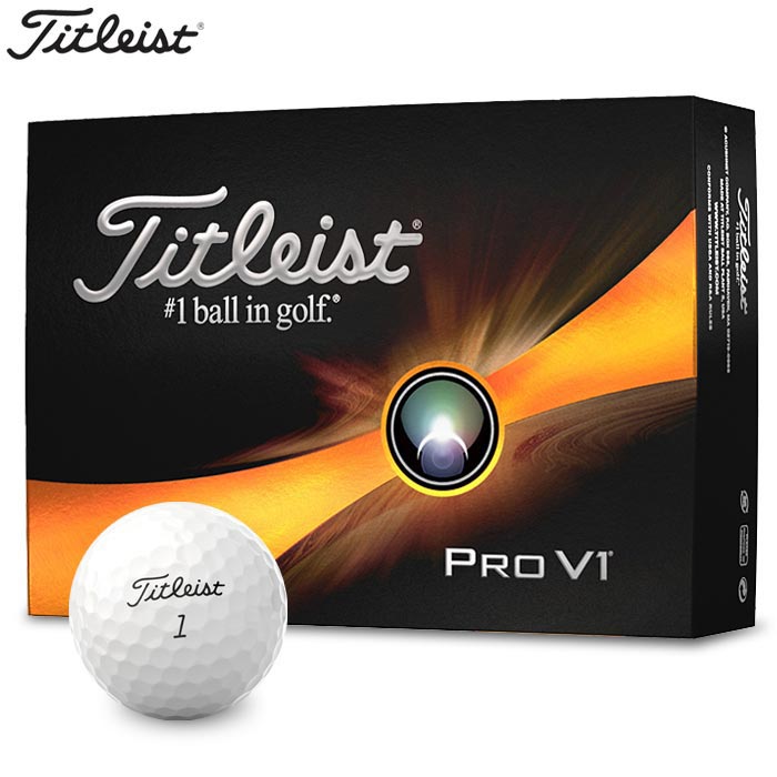 タイトリスト PRO V1 プロV1 ゴルフボール 1ダース 12球入り ホワイト [2023年モデル] 【あす楽対応】 [有賀園ゴルフ]