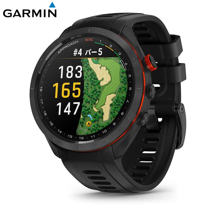 楽天ゴルフ用品、クラブは有賀園ゴルフGarmin ガーミン Approach アプローチ S70 47mm エス70 47ミリ 010-02746-22 Black [2023年モデル]　【あす楽対応】 [有賀園ゴルフ]