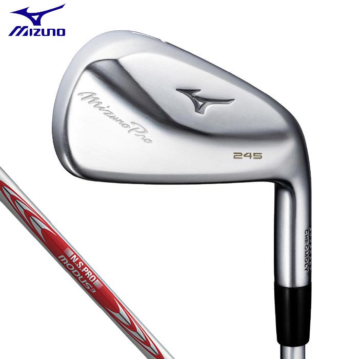 ミズノ Mizuno Pro 245 ミズノプロ245 アイアン 6本セット （＃5〜9 PW） N.S.PRO MODUS3 TOUR 105 スチールシャフト 2024年モデル 有賀園ゴルフ