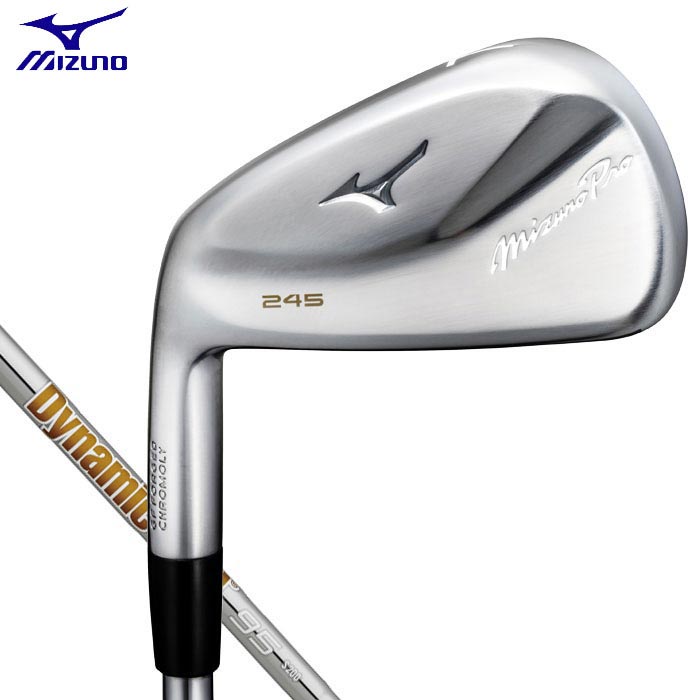 【土日も休まず営業！】ミズノ Mizuno Pro 245 ミズノプロ245 左用・レフティ アイアン 6本セット （＃5〜9、PW） ダイナミックゴールド95 スチールシャフト [2024年モデル]　[有賀園ゴルフ]