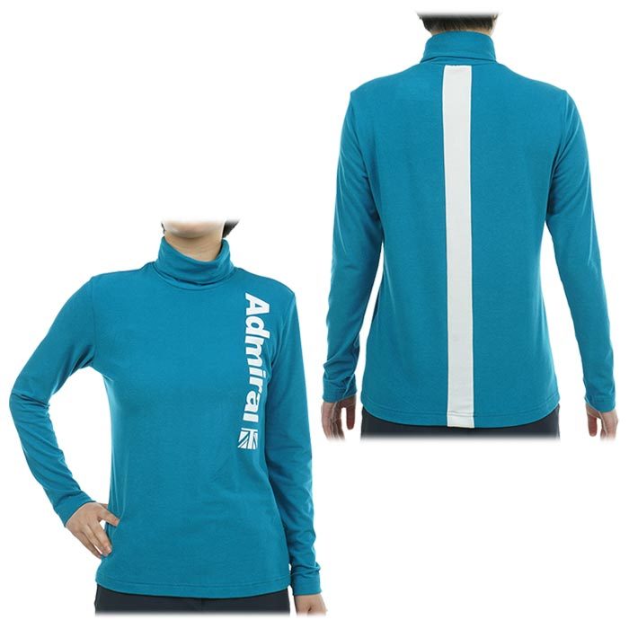 【全品10％割引クーポン＋最大P10倍！】11/10まで　アドミラル レディース ストレッチ 微起毛素材 長袖 タートルネックシャツ ADLA378 [秋冬モデル 54％OFF] 特価 ゴルフウェア