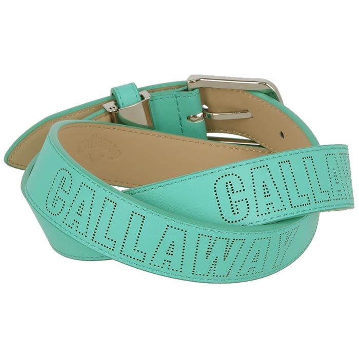 キャロウェイ レディース ロゴパンチング ベルト C24192202 1130 ライトグリーン [2024年モデル] ゴルフウェア [60％OFF] 特価