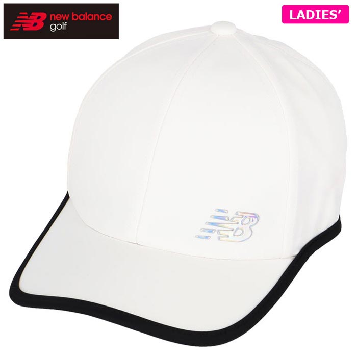 【週末限定特価】【最短当日出荷】ニューバランス レディース SPORT ソフトシェル パイピング キャップ 012-4987501 030 ホワイト ゴルフウェア [2024年モデル]　[有賀園ゴルフ]