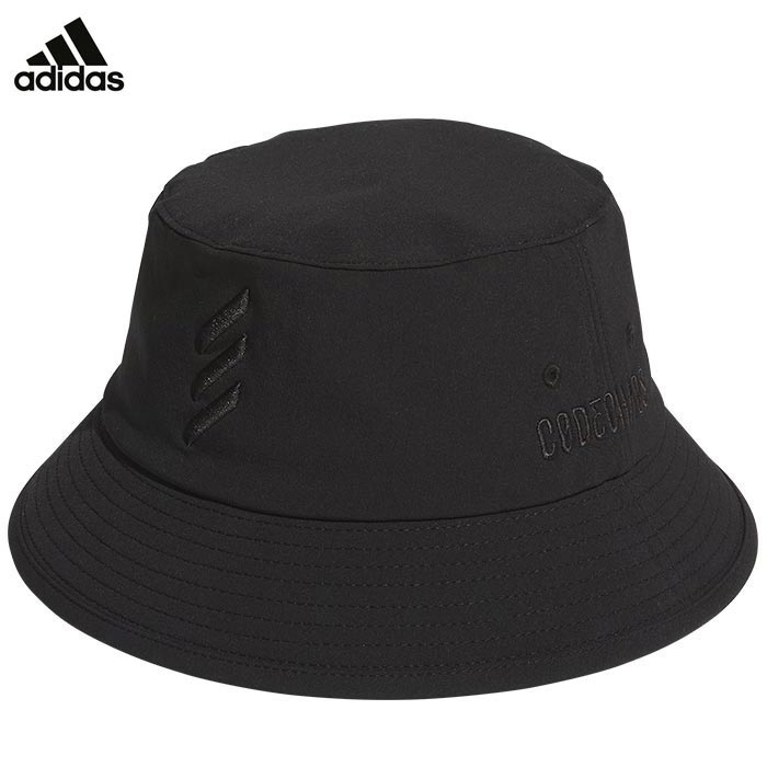 【全品10％OFFクーポン配布中！】6/27 1:59まで　アディダス メンズ コードカオス バケットハット KPO94 JJ3179 ブラック ゴルフウェア [2024年モデル]　[有賀園ゴルフ]