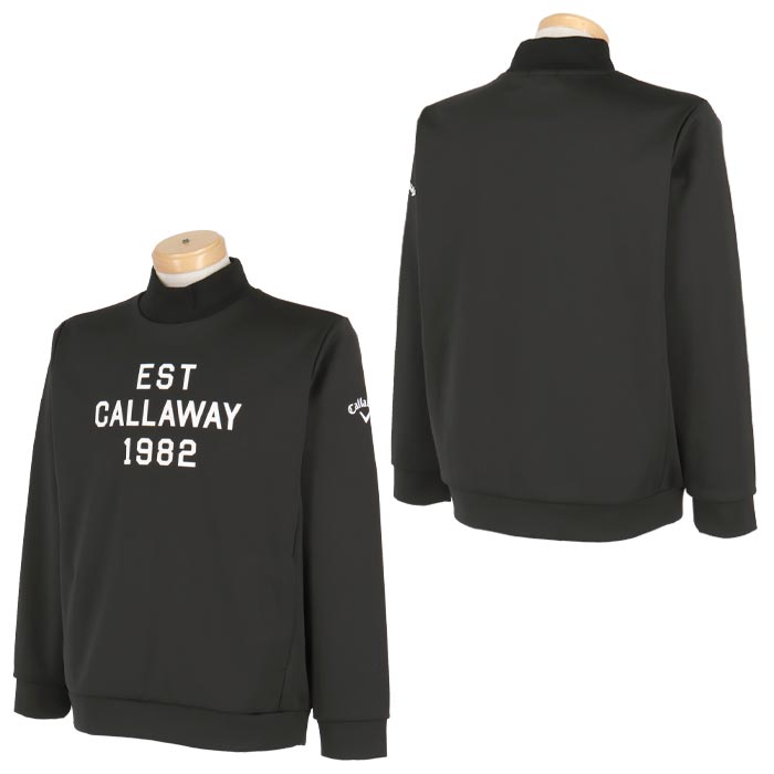 【全品10％割引クーポン＋最大P10倍！】11/10まで　キャロウェイ メンズ スターストレッチ ダンボールニット ボンディング 長袖 モックネック プルオーバー C24217107 ゴルフウェア [2024年秋冬モデル 50％OFF] 特価