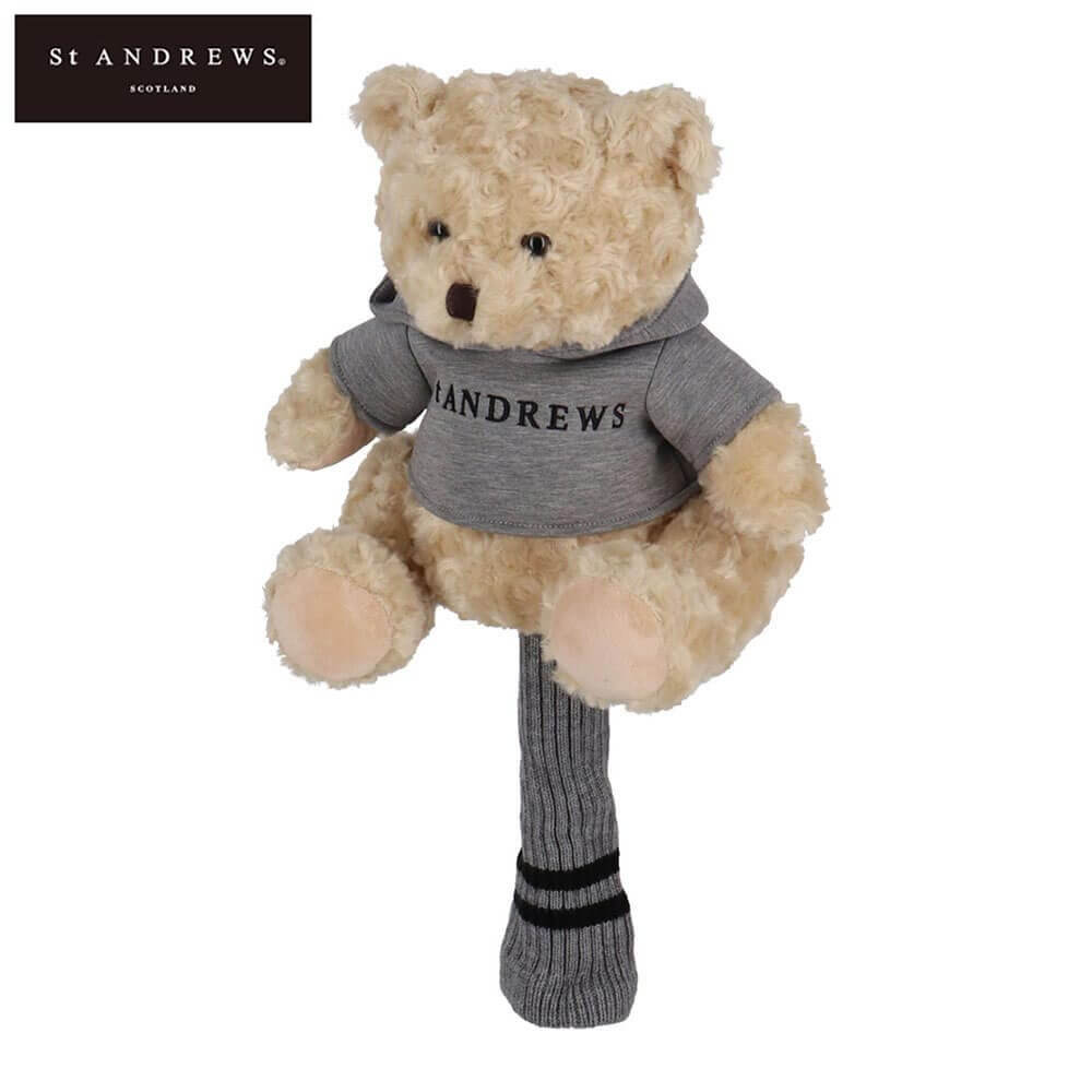 【全品ポイント10倍以上♪】4/27(日)23:59まで　セントアンドリュース ユニセックス テディベア ドライバー用 ヘッドカバー 042-5984321 040 ベージュ [2025年モデル]　[有賀園ゴルフ]