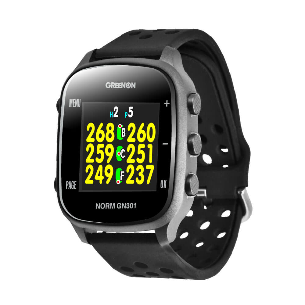グリーンオン ザ・ゴルフウォッチ THE GOLF WATCH GN301 ブラック