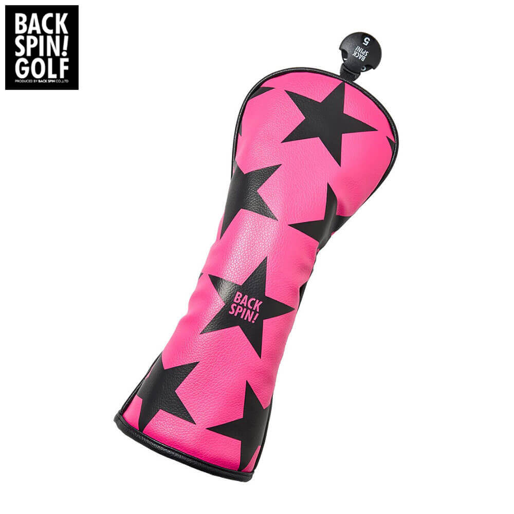 バックスピンゴルフ スター フェアウェイウッド用 ヘッドカバー BSBB02H505 PK/BK ピンク