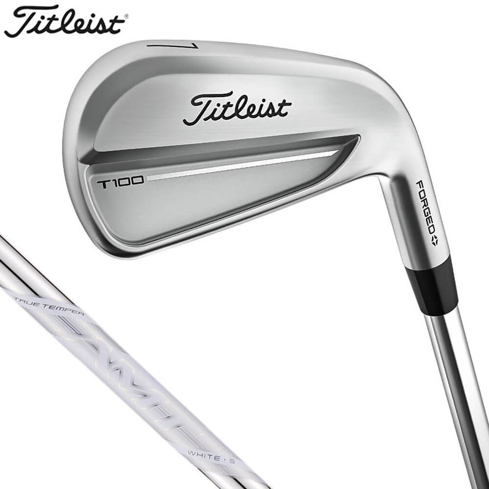 【ブラックフライデー♪クーポンで全品10％割引＋最大P10倍！】11/26まで タイトリスト T100 アイアン 6本セット （＃5～9、PW） AMT TOUR WHITE スチールシャフト [2025年モデル]