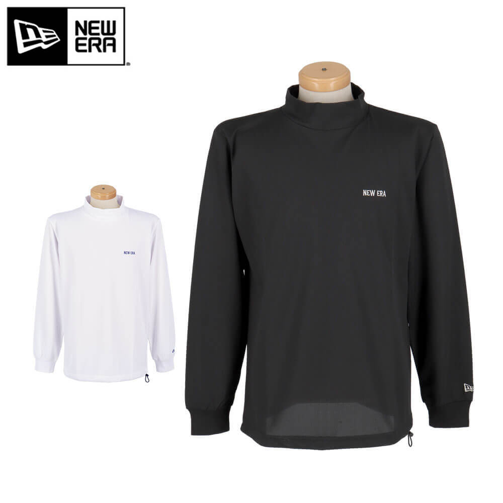 ニューエラ メンズ 鹿の子 バックプリント 長袖 ハイネックシャツ ゴルフウェア [2025年秋冬モデル]