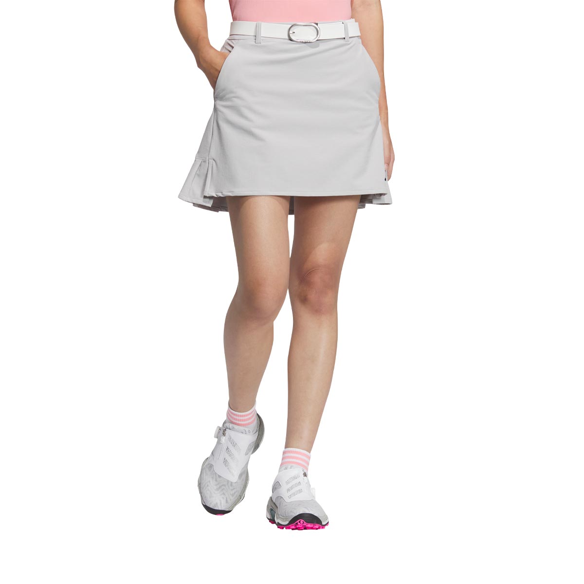 アディダス レディース ULTIMATE365 撥水 防風 バックプリーツ ストレッチ インナーパンツ一体型 スカート JTC15 [2024年モデル] ゴルフウェア [秋冬モデル 50％OFF] 特価