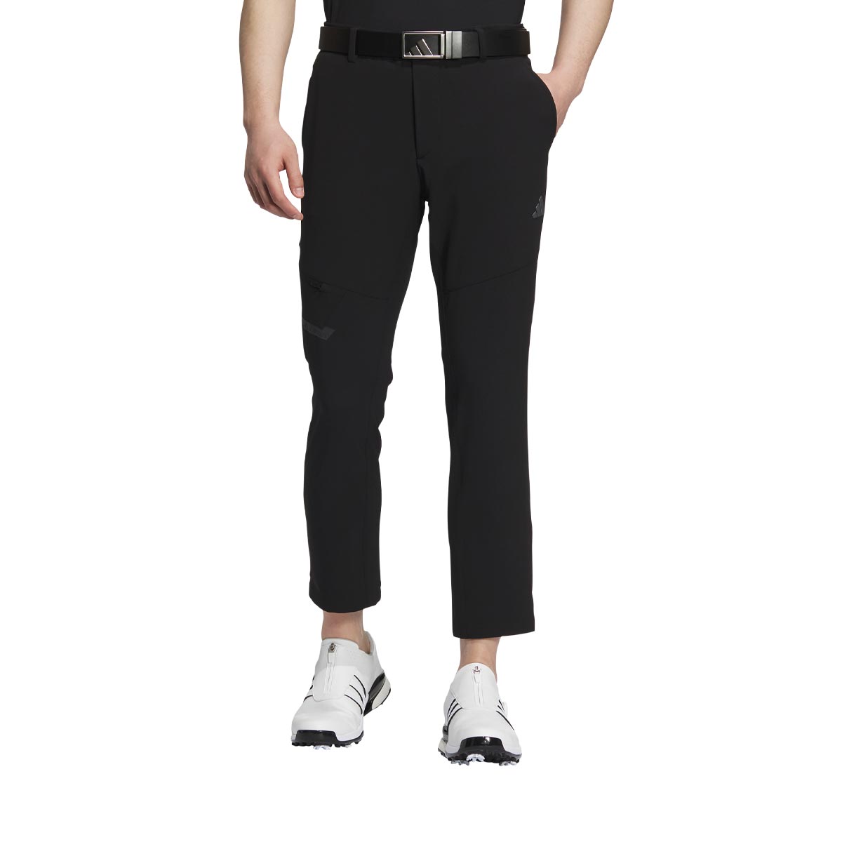 アディダス メンズ ULTIMATE365 撥水 ロゴプリント EXストレッチ テーパード アンクルパンツ JTY54 [2024年モデル] ゴルフウェア [秋冬モデル 50％OFF] 特価