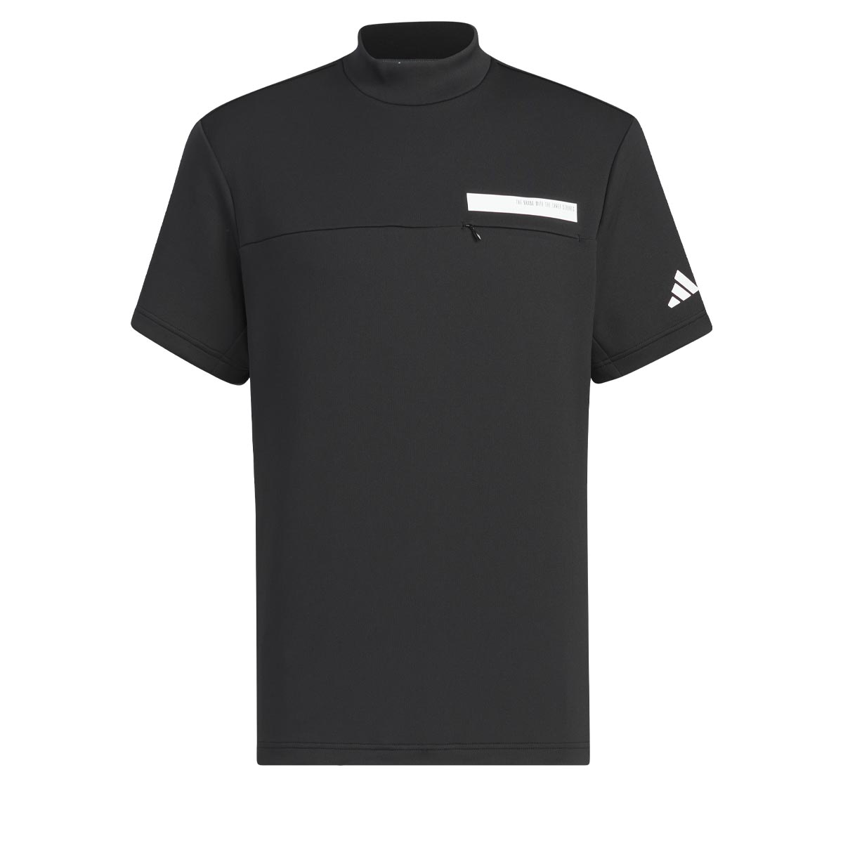 アディダス メンズ ULTIMATE365 ロゴプリント 胸ポケット付き ストレッチ 半袖 モックネックシャツ JTY66 ゴルフウェア [2024年モデル 50％OFF] 特価