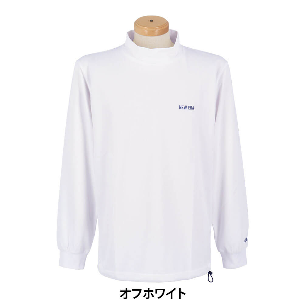 ニューエラ メンズ 鹿の子 バックプリント 長袖 ハイネックシャツ ゴルフウェア [2025年秋冬モデル]