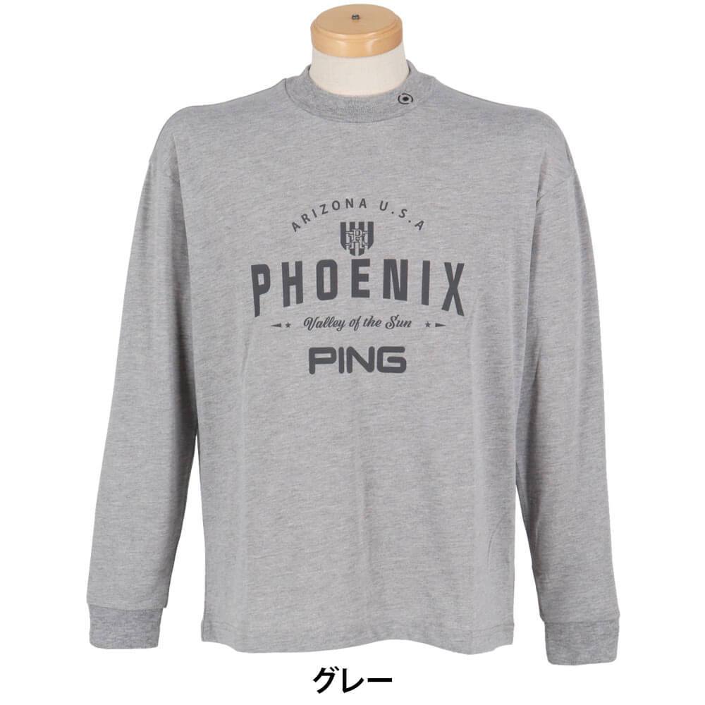 ピンゴルフ メンズ ル—ズシルエット 長袖 ハイネックシャツ 621-5266800 ゴルフウェア [2025年秋冬モデル]