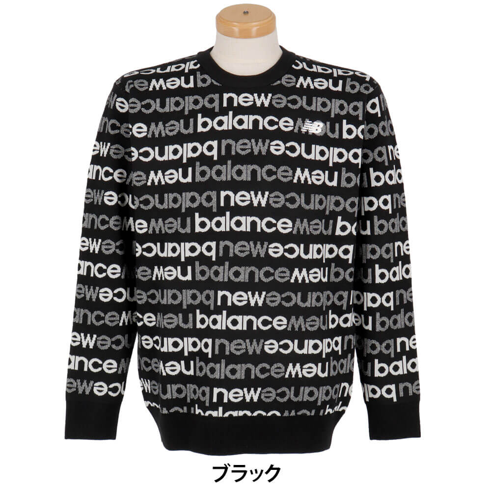 ニューバランス メンズ 長袖 クルーネック ニット セーター 012-5270004 ゴルフウェア [2025年秋冬モデル]