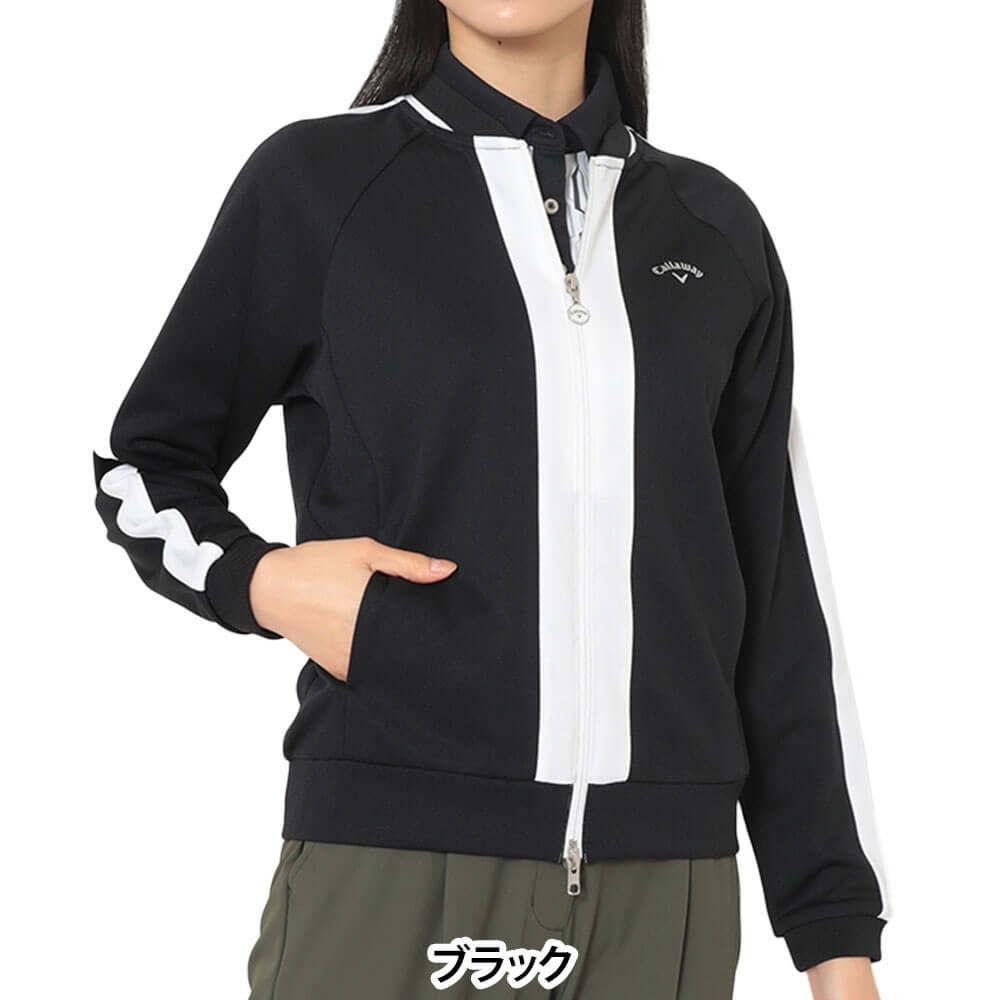 【ポイント大量還元中！】11/3まで　キャロウェイ レディース ダブルニット 長袖 フルジップ スウェット C25217202 ゴルフウェア [2025年秋冬モデル]